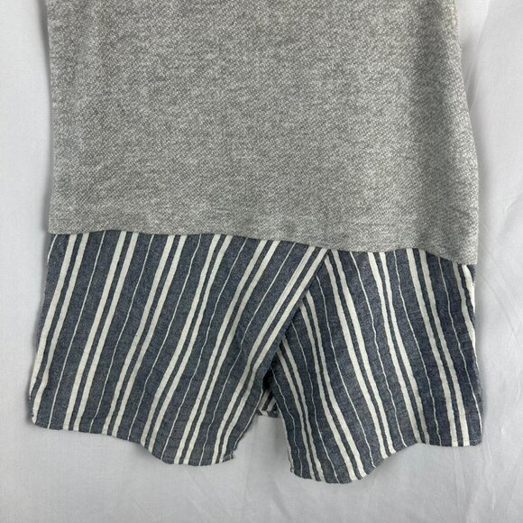 Sundays in Brooklyn Anthropologie Ashton Layered Tank Women Small‎ Gray Stripe - Picture 4 of 6